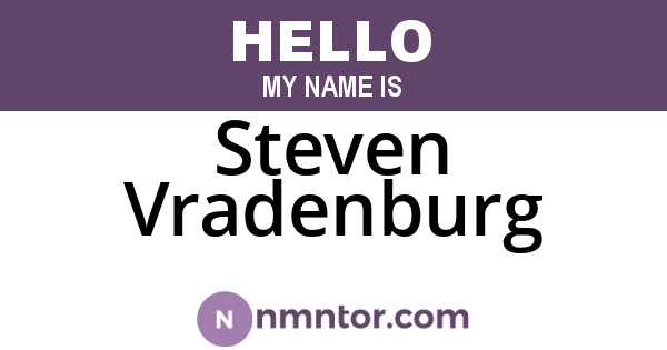Steven Vradenburg