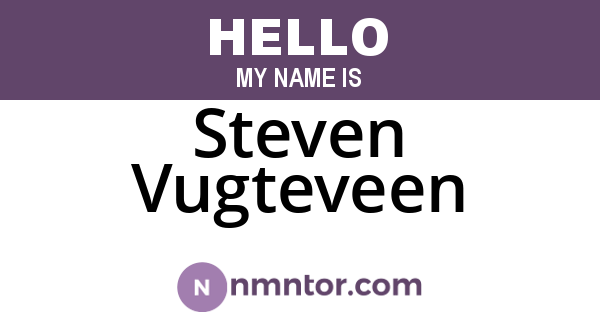 Steven Vugteveen
