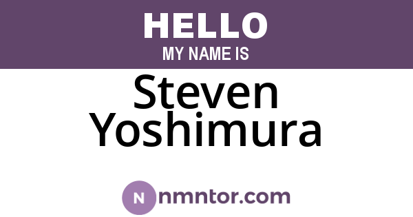 Steven Yoshimura