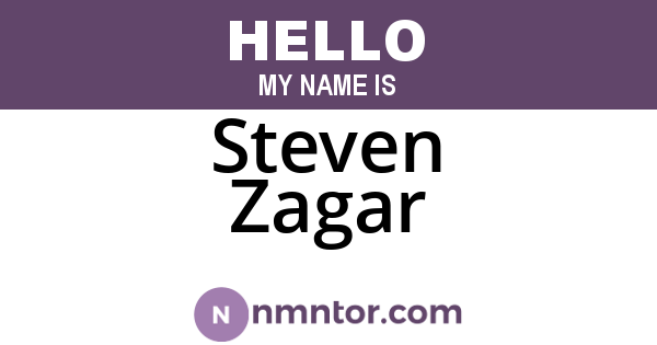 Steven Zagar