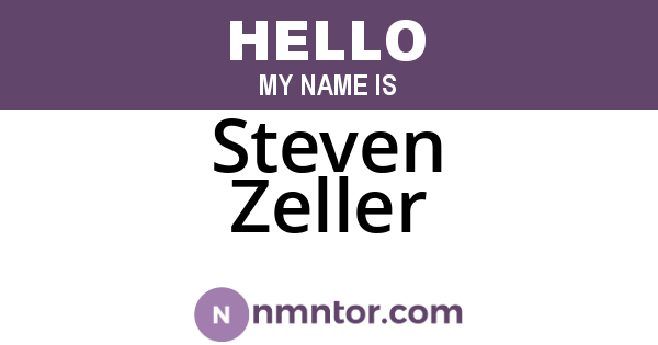 Steven Zeller