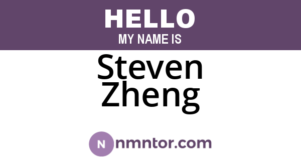 Steven Zheng