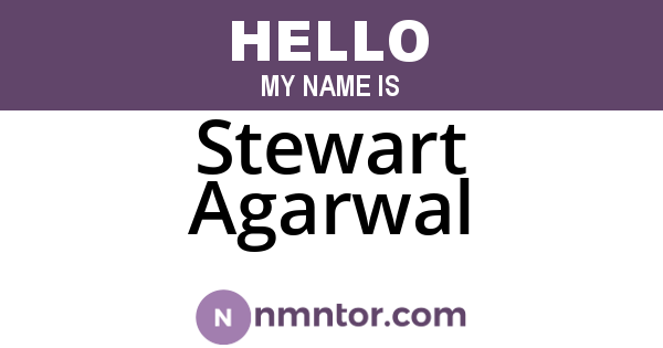 Stewart Agarwal