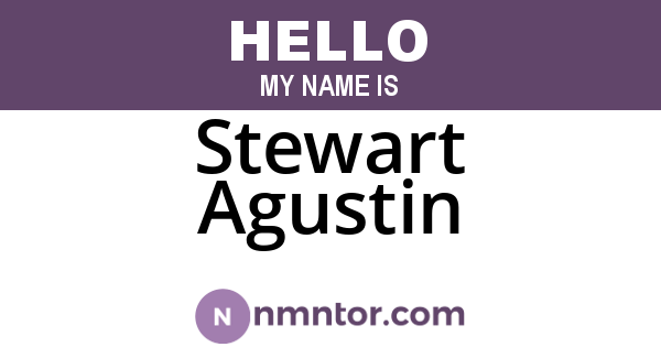 Stewart Agustin