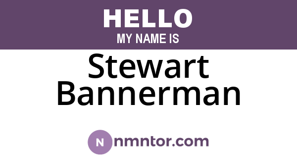 Stewart Bannerman