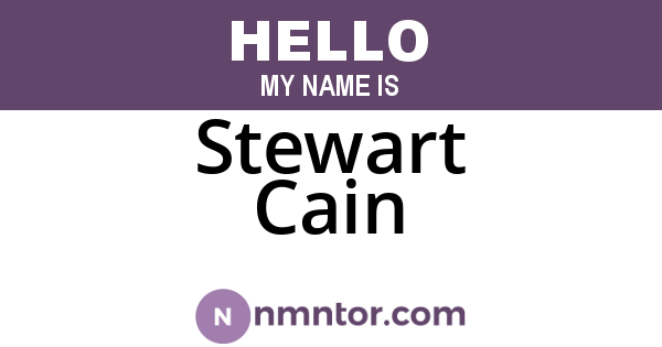 Stewart Cain