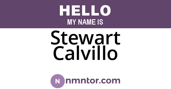 Stewart Calvillo