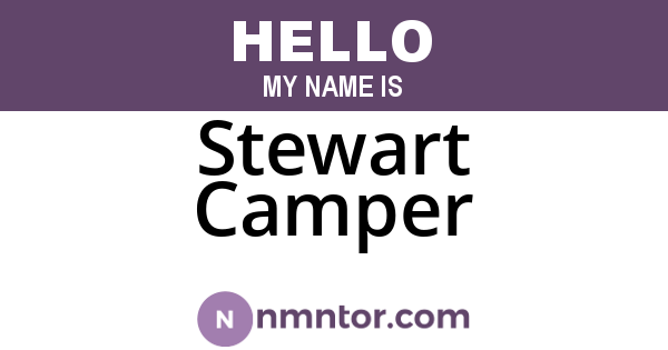 Stewart Camper