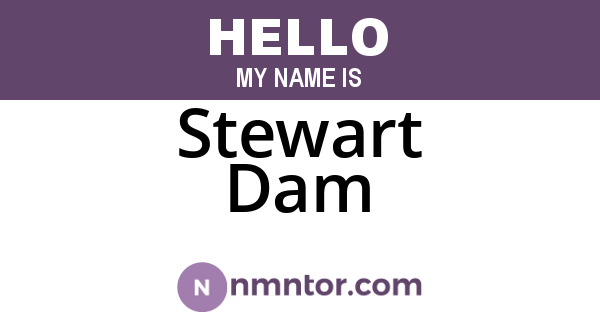 Stewart Dam