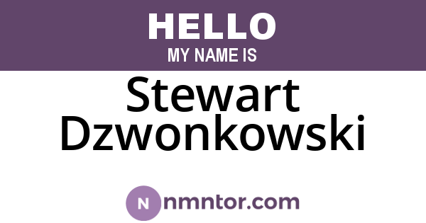 Stewart Dzwonkowski