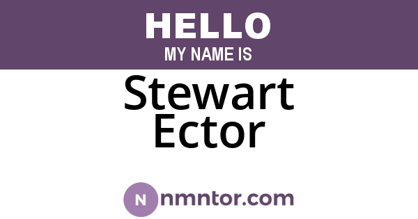 Stewart Ector