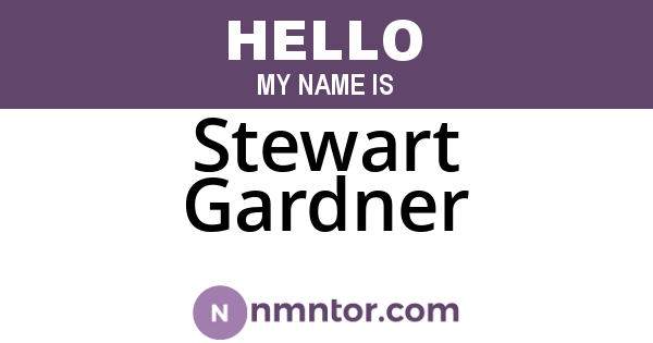 Stewart Gardner