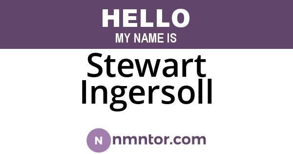 Stewart Ingersoll
