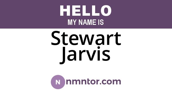 Stewart Jarvis