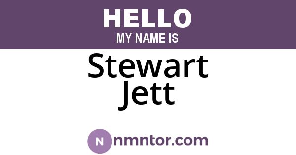 Stewart Jett