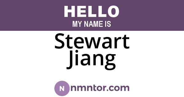 Stewart Jiang