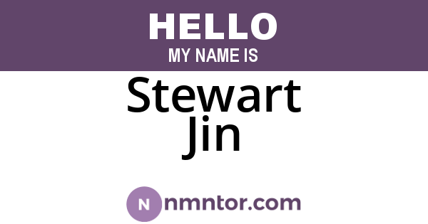 Stewart Jin