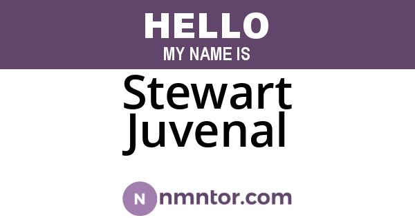 Stewart Juvenal