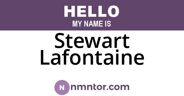 Stewart Lafontaine