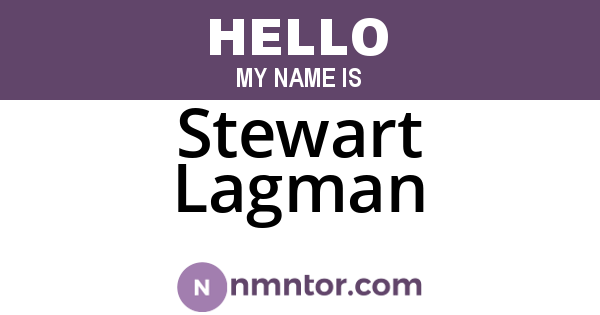 Stewart Lagman