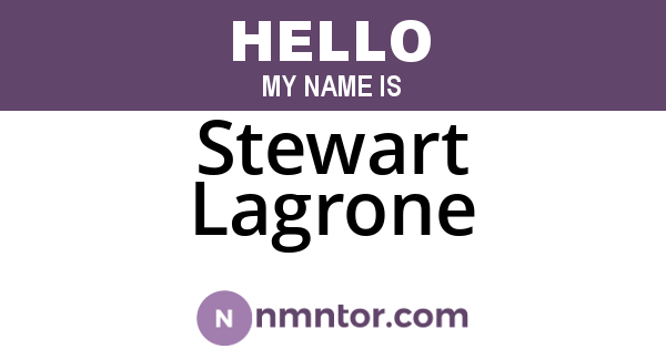 Stewart Lagrone