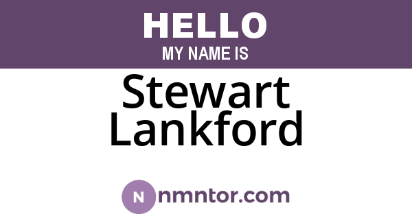 Stewart Lankford