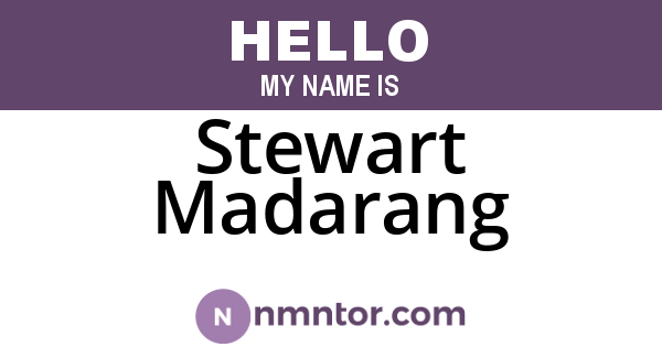 Stewart Madarang