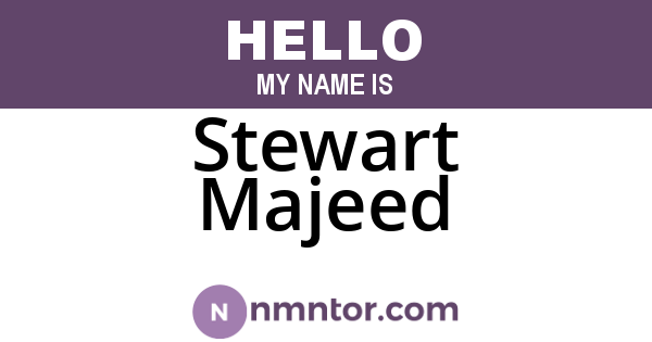 Stewart Majeed