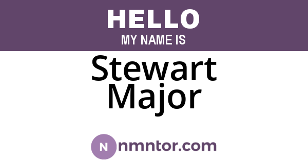 Stewart Major