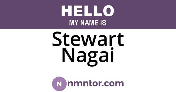 Stewart Nagai