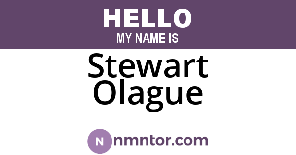 Stewart Olague