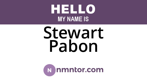 Stewart Pabon