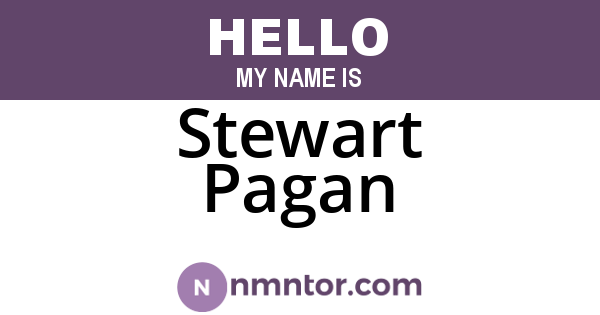 Stewart Pagan