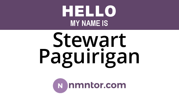 Stewart Paguirigan