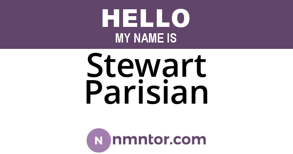 Stewart Parisian