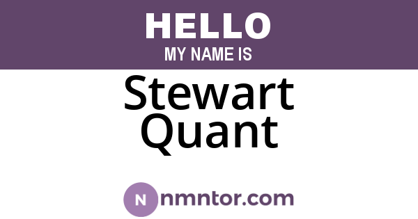 Stewart Quant