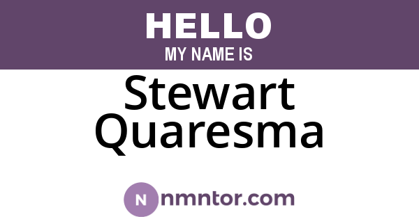 Stewart Quaresma