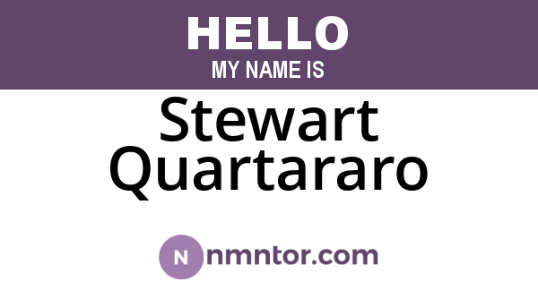 Stewart Quartararo
