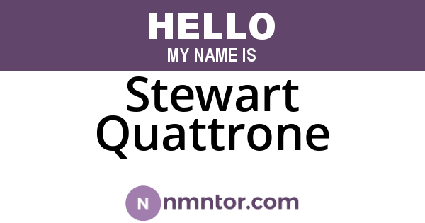 Stewart Quattrone