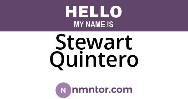Stewart Quintero