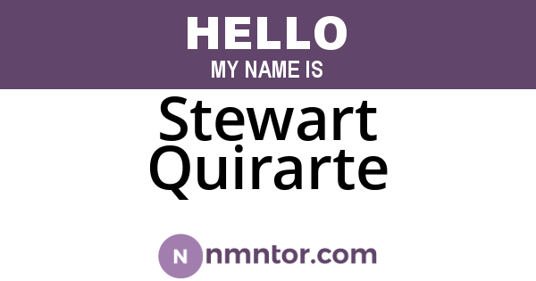 Stewart Quirarte
