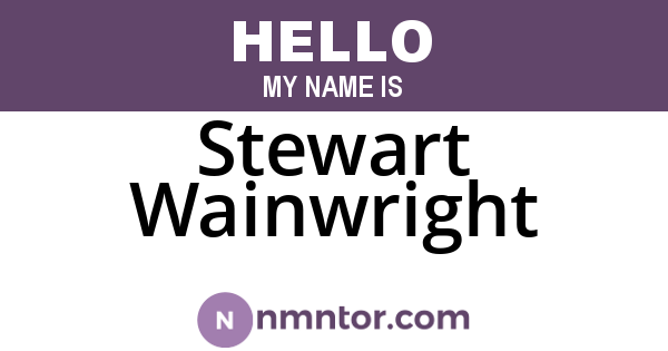 Stewart Wainwright