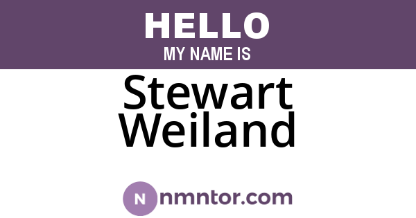 Stewart Weiland