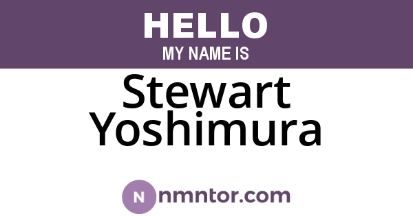 Stewart Yoshimura