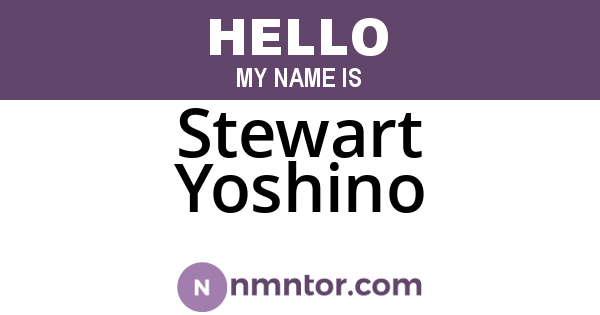 Stewart Yoshino