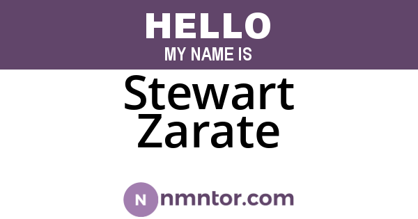 Stewart Zarate