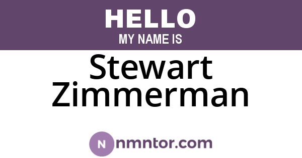Stewart Zimmerman
