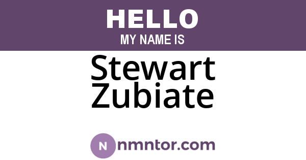 Stewart Zubiate