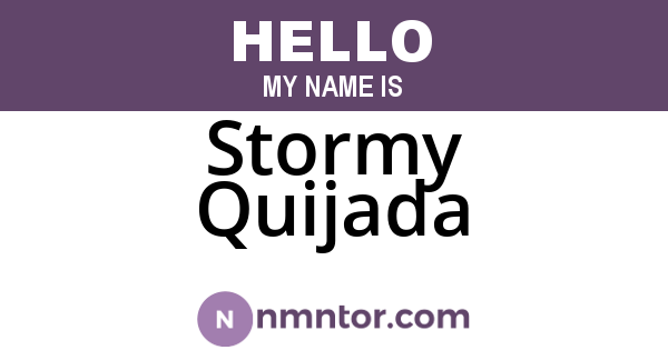 Stormy Quijada