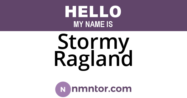 Stormy Ragland